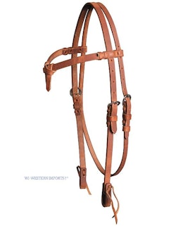 Ecoline headstall with knotted piece